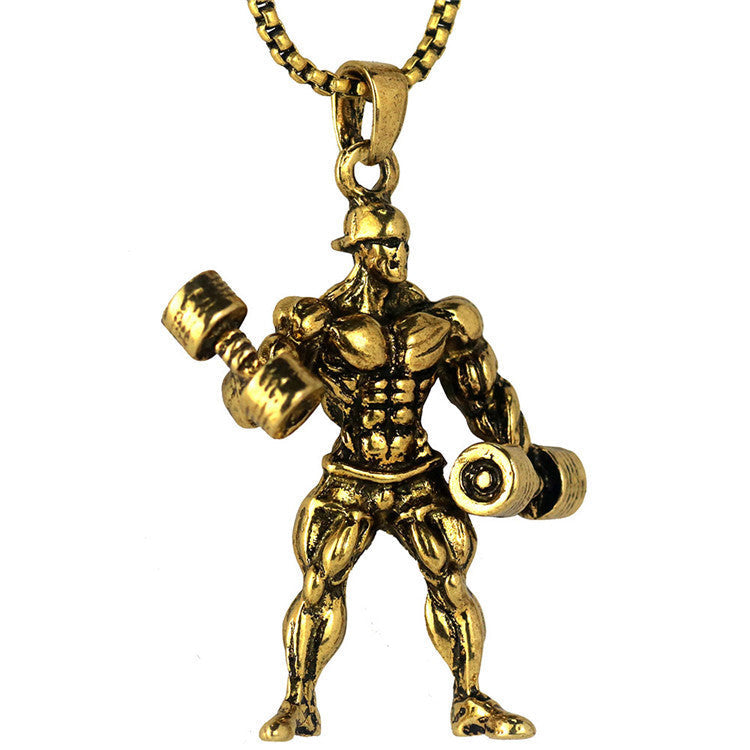 Barbell weightlifting necklaceFeature: Crafted from durable stainless steel with a polished finish.Advantage: This necklace is resistant to tarnishing and corrosion, ensuring it remains beautifulBarbell weightlifting necklaceBlair's storeBlair's storeBarbell weightlifting necklace