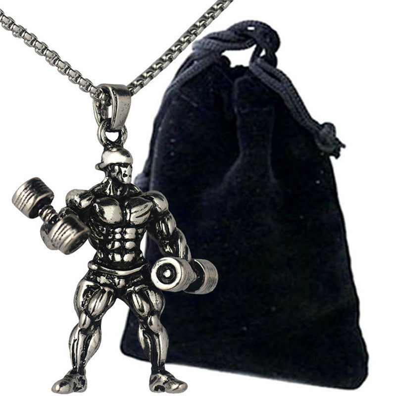 Barbell weightlifting necklaceFeature: Crafted from durable stainless steel with a polished finish.Advantage: This necklace is resistant to tarnishing and corrosion, ensuring it remains beautifulBarbell weightlifting necklaceBlair's storeBlair's storeBarbell weightlifting necklace